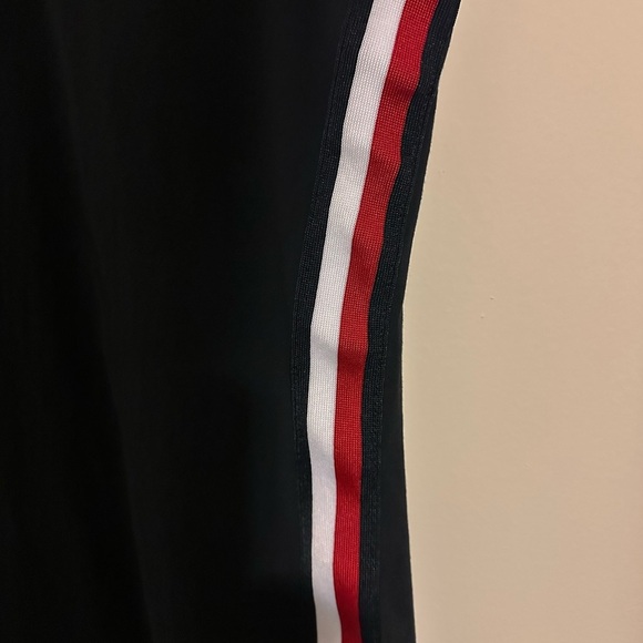 Tommy Hilfiger T Shirt dress navy blue red and white stripes on side - Picture 5 of 7